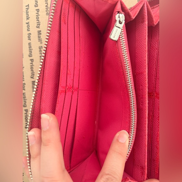 Coach Hot Pink Zip Wallet - Picture 13 of 16
